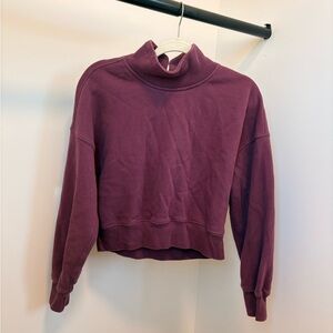 Abercrombie & Fitch Purple Mock Neck Top